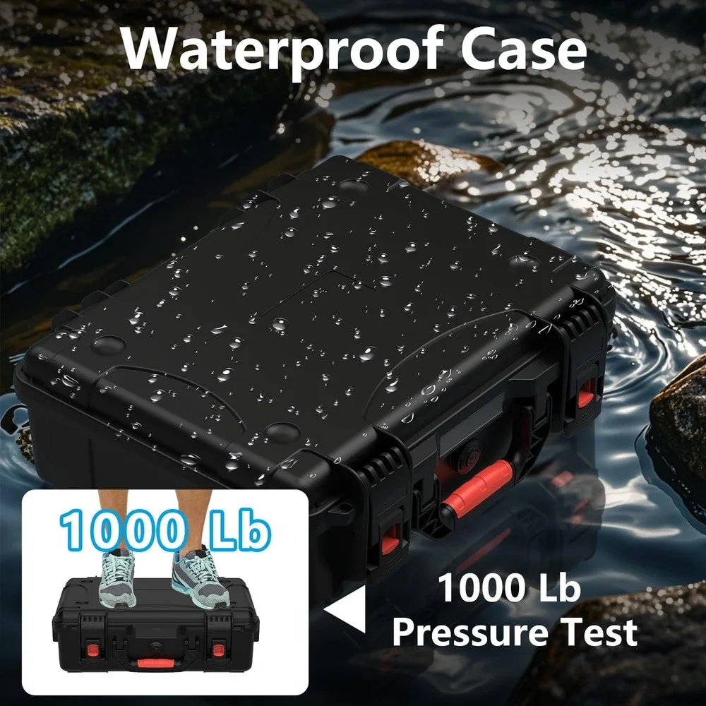 MEKEET Waterproof Hard Case for Starlink Mini Dish Travel Storage with Foam